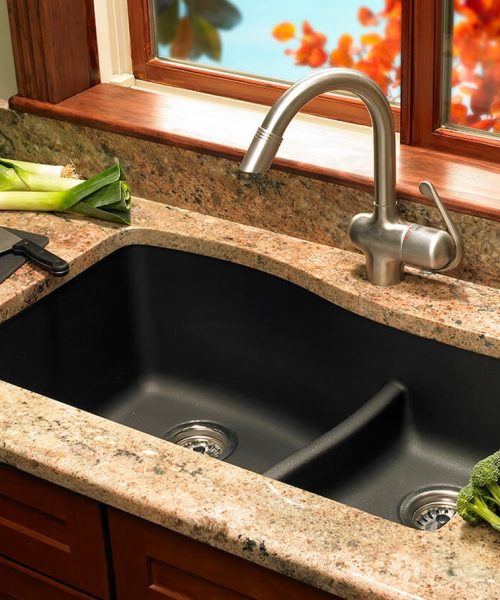 Undermount granite sink